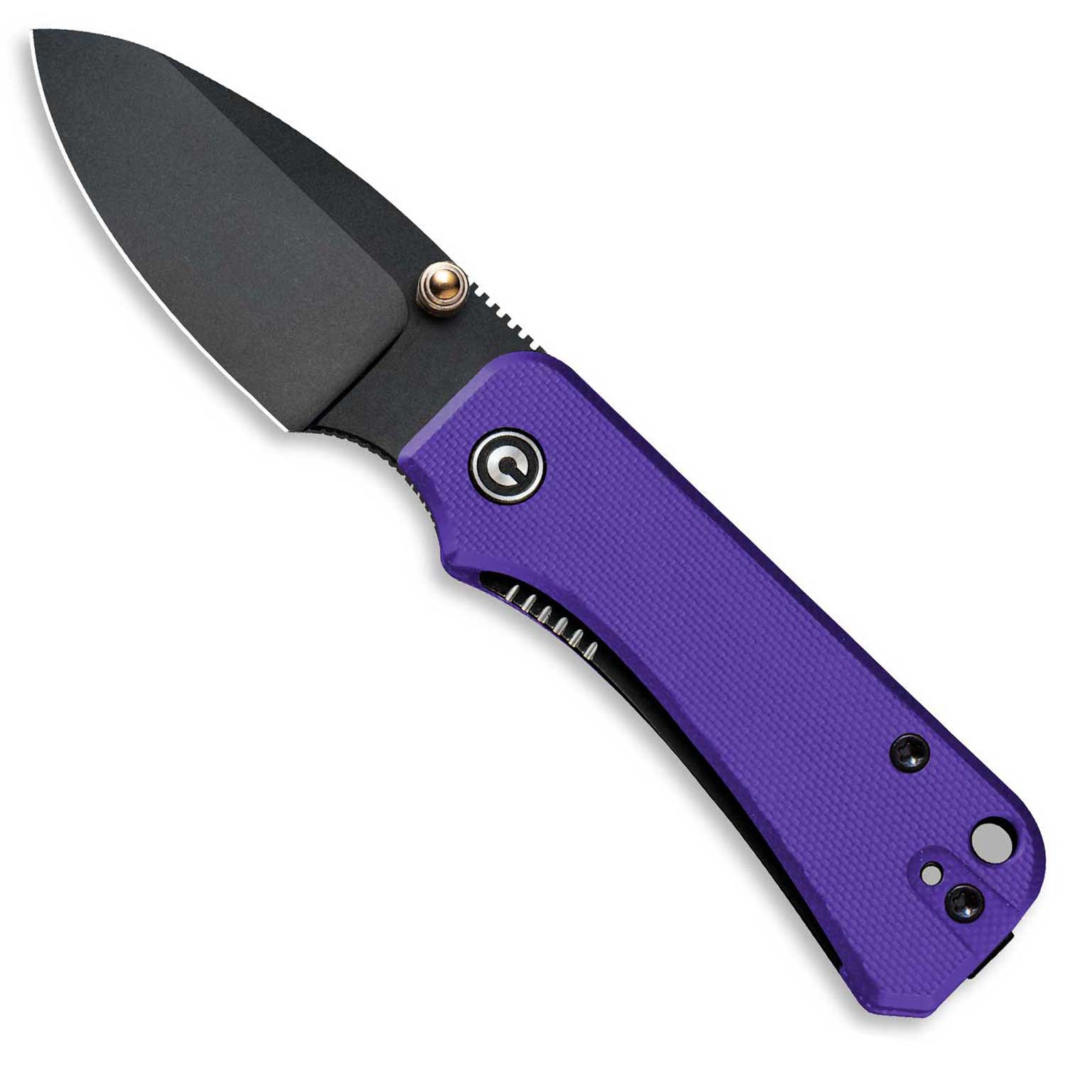Baby Banter Pocket Knife - Purple G10 - Black Stonewash Nitro V