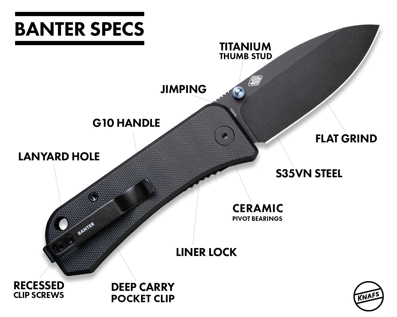 Banter Pocket Knife - OD Green - S35VN