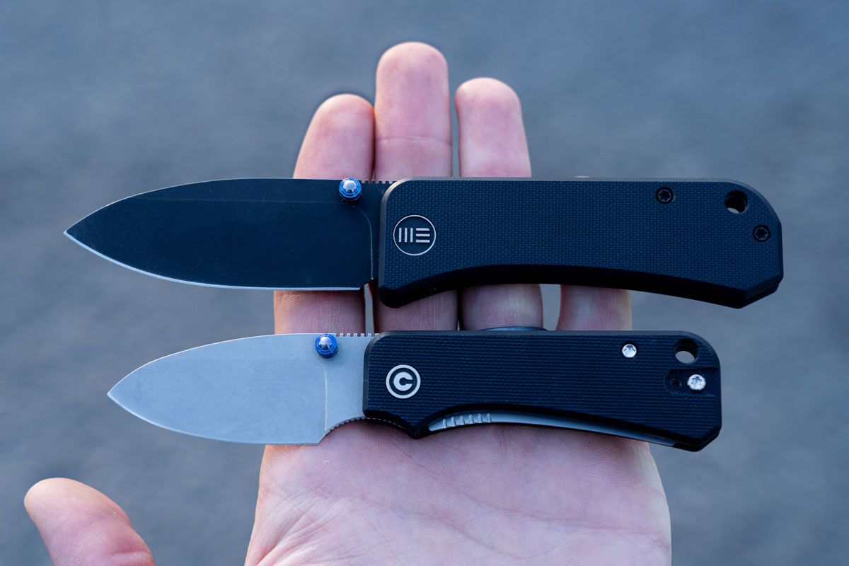 Baby Banter Pocket Knife - Blue G10 - Black Stonewash Nitro V