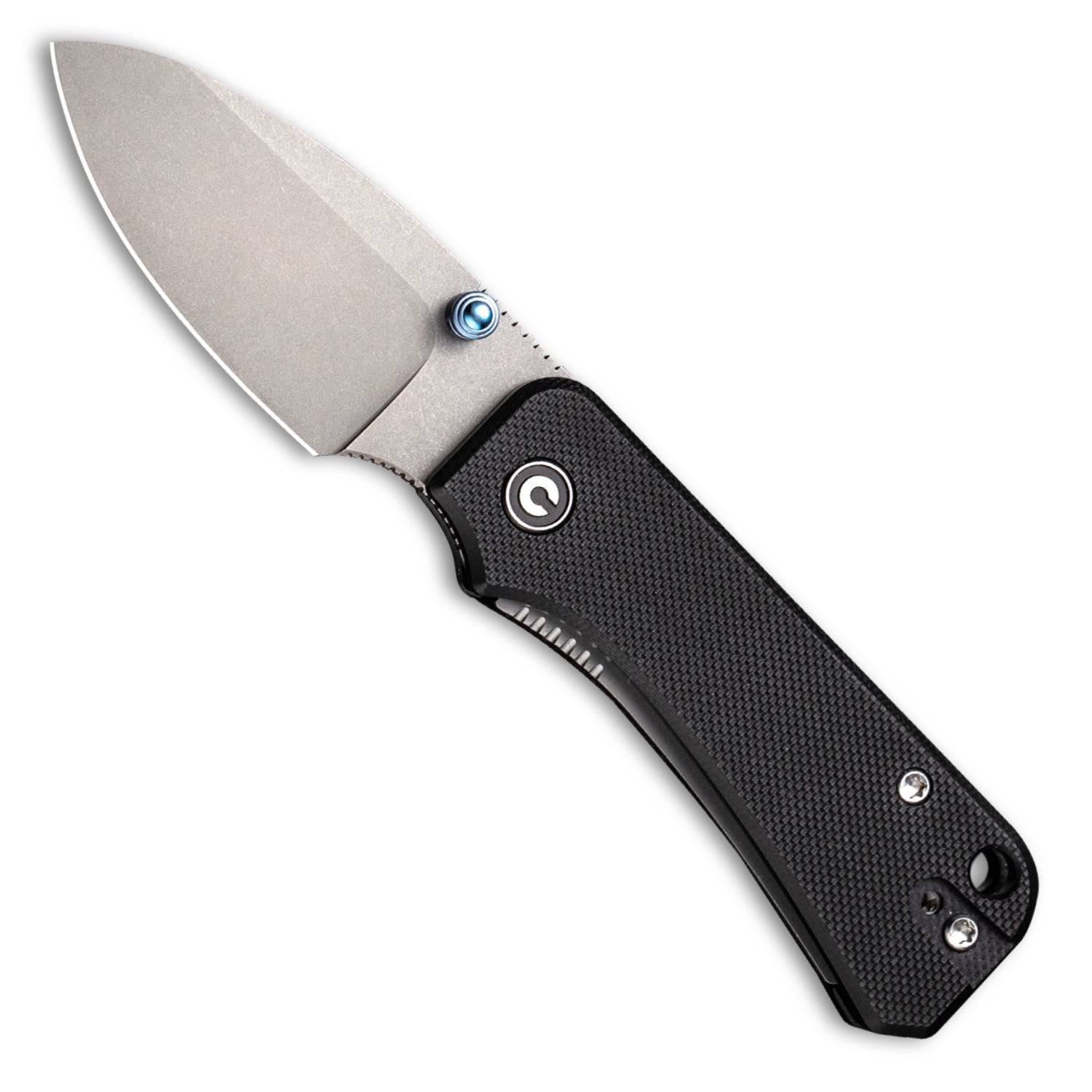 Baby Banter Pocket Knife - Black G10 - Gray Stonewash Nitro V
