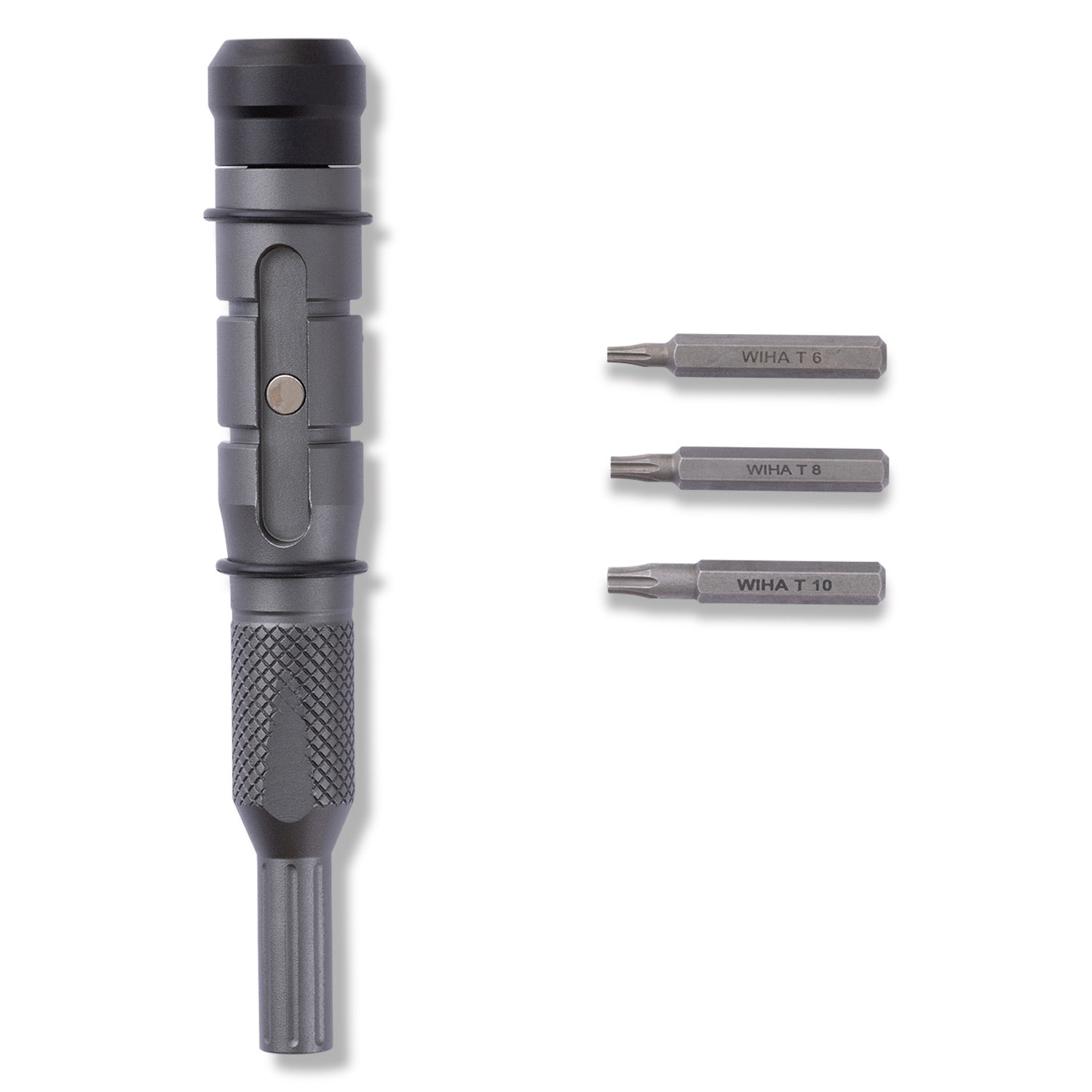 Knafs Bit Driver - Wiha Torx Bits - Showing Magnet features and included bits