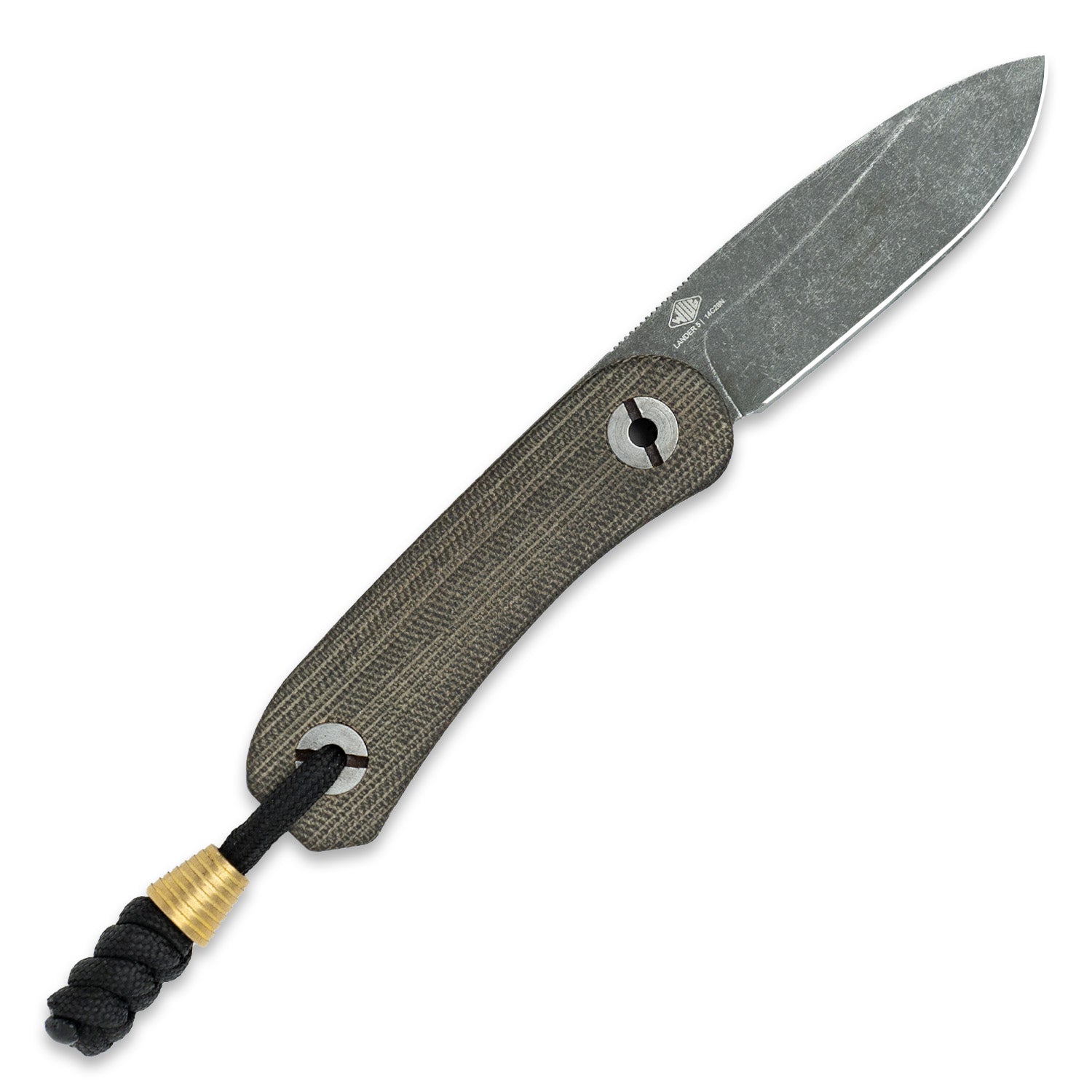 Leader 4 Fixed Blade Knife - Mooniest Micarta - Back