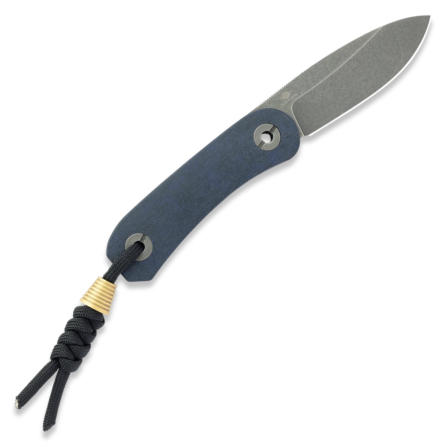 KNAFS-00463 Lander 4 Blue Canyon Richlite Scales on knife