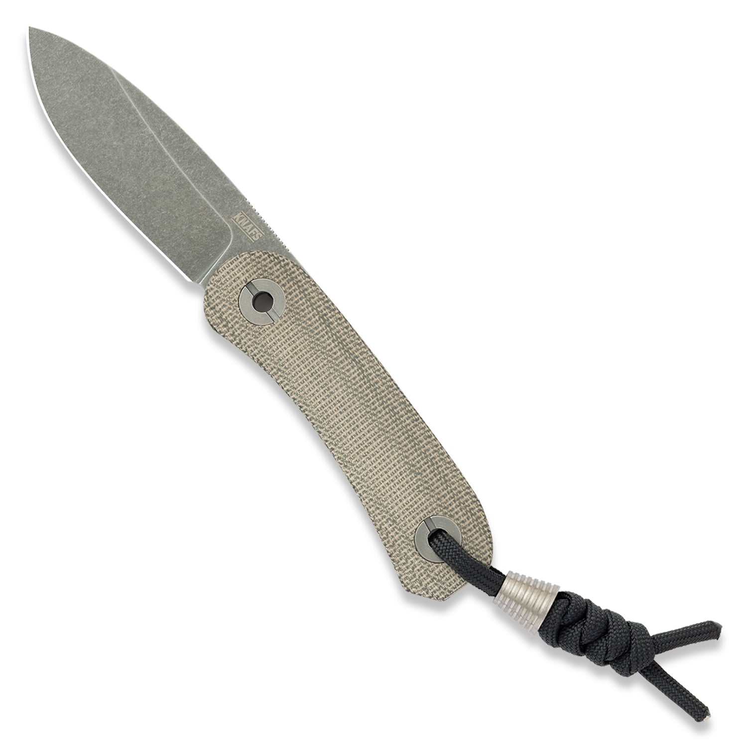 KNAFS-00531 Booster Bead Titanium on knife 