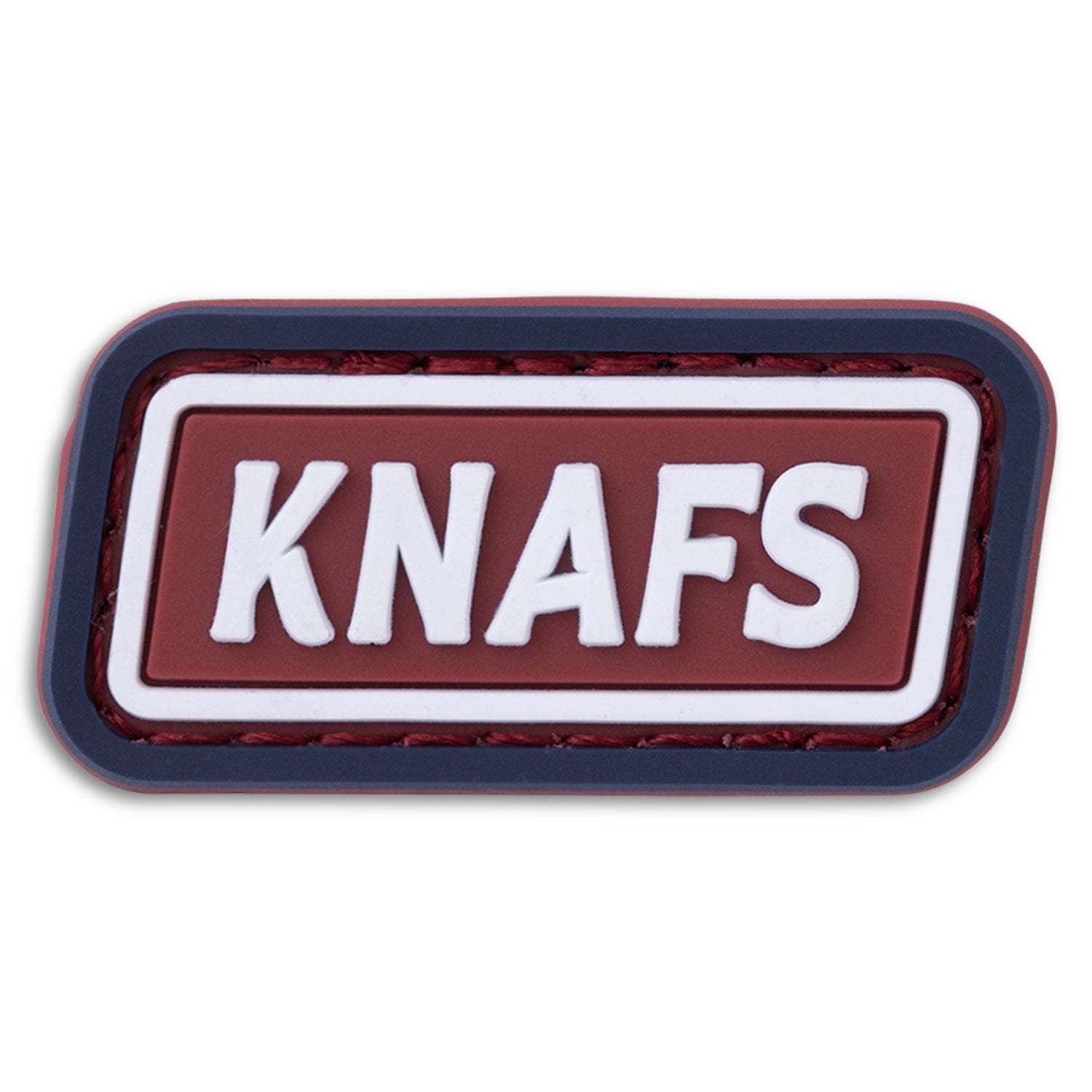 Knafs Patch - Maroon Stamp Knafs Logo