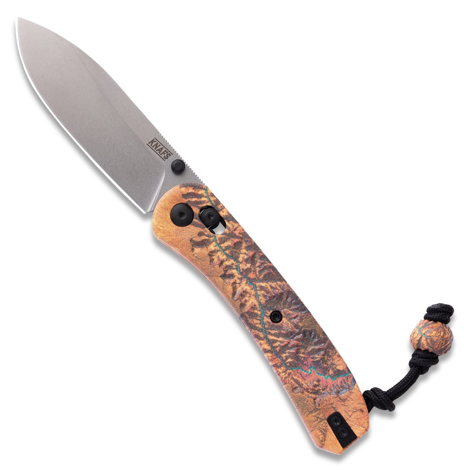 KNAFS-00561 Lander 2 Pocket Knife Grand Canyon front open