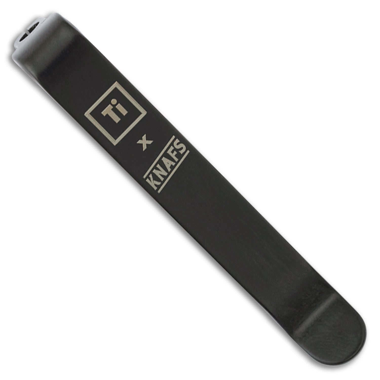 KNAFS-00564 Sancho Pen Black DLC TI Pocket Clip Big I x Knafs-front