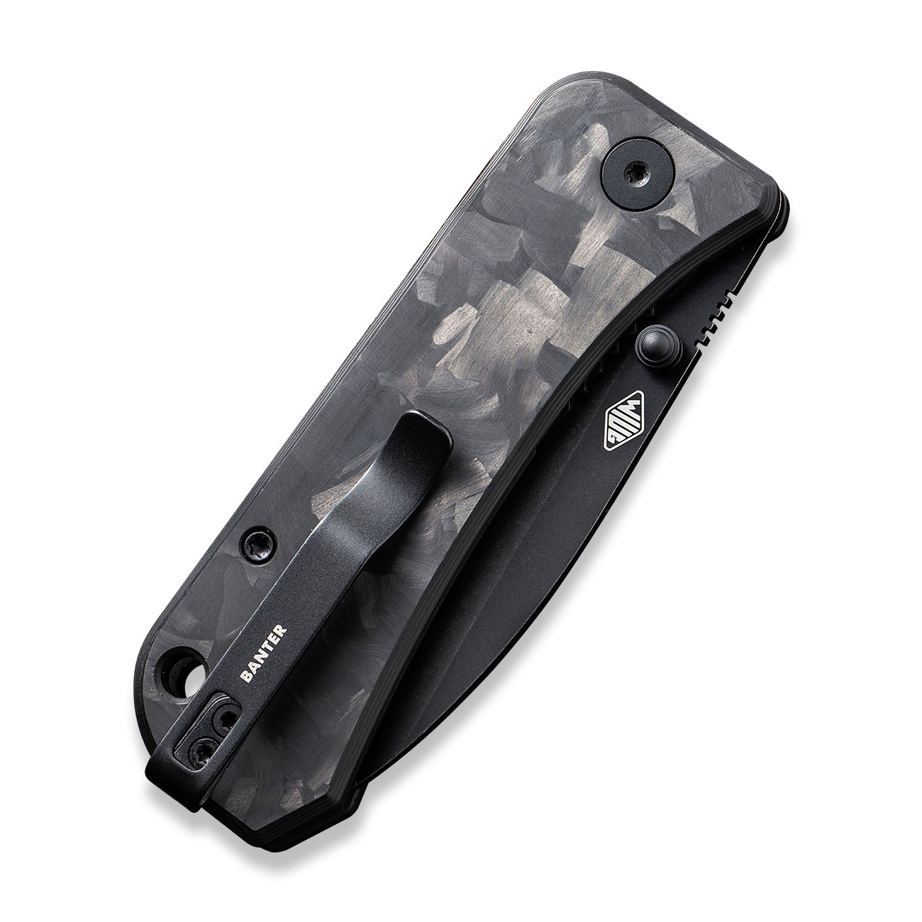 Banter Pocket Knife - Carbon Fiber - S35VN - closed back