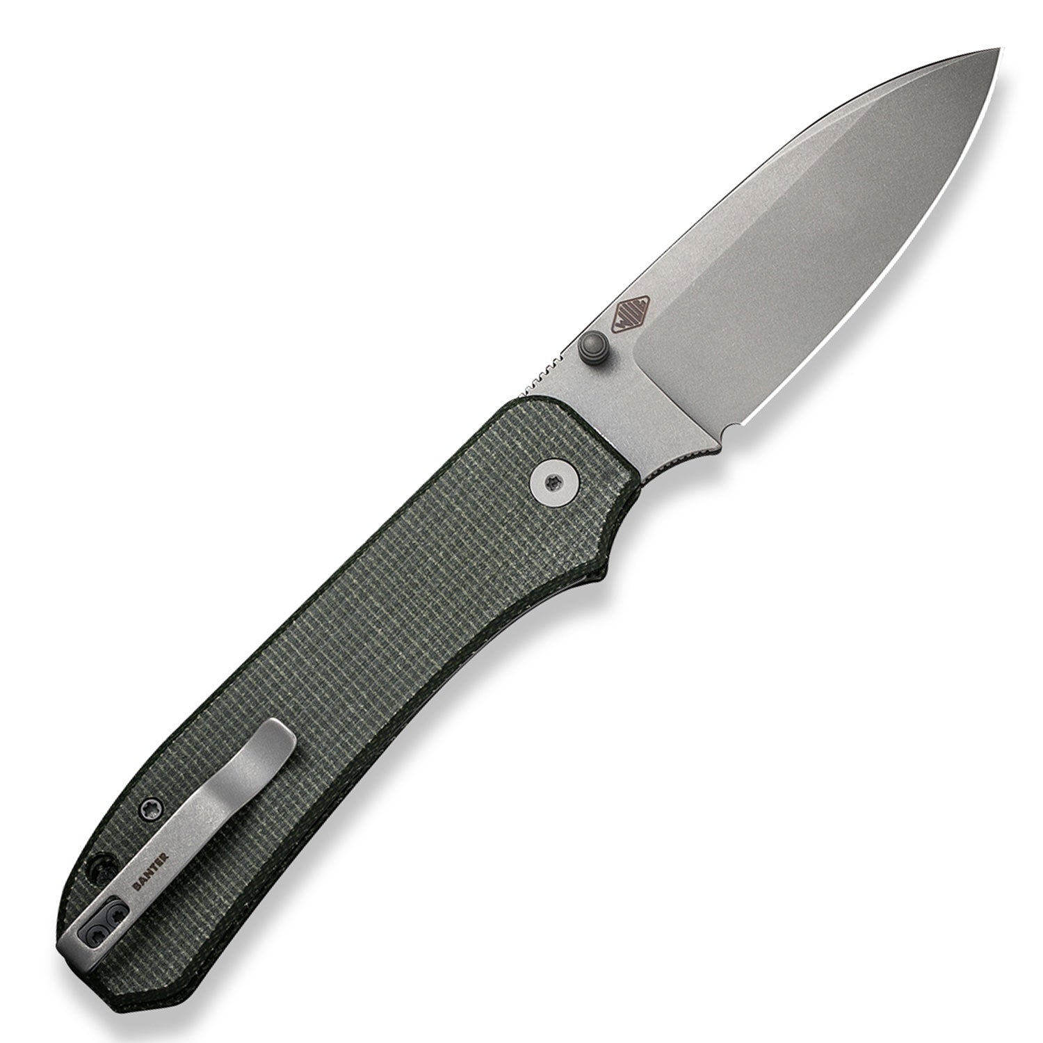 Big Banter Pocket Knife - Green Micarta - 20 CV