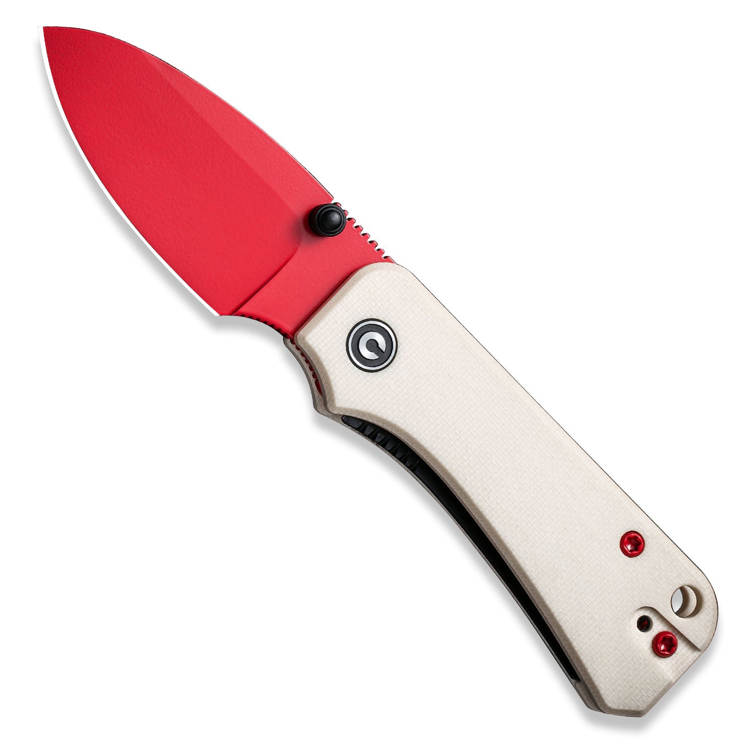 Baby Banter Pocket Knife - Ivory G10 - Red Nitro V