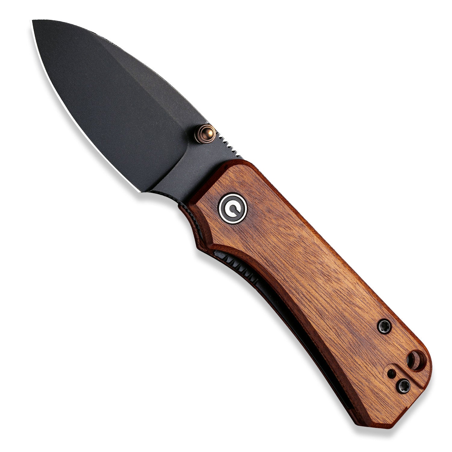 Baby Banter Pocket Knife - Guibourtia Wood - Black Stonewash Nitro V