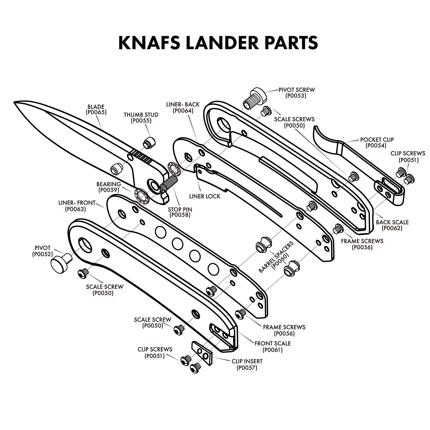 schematic for Lander 1 Knife